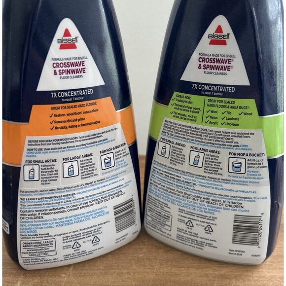 2- BISSELL Wood & Pet Multi-Surface Febreze FLOOR CLEANER CROSSWAVE & SPINWAVE - Picture 4 of 5